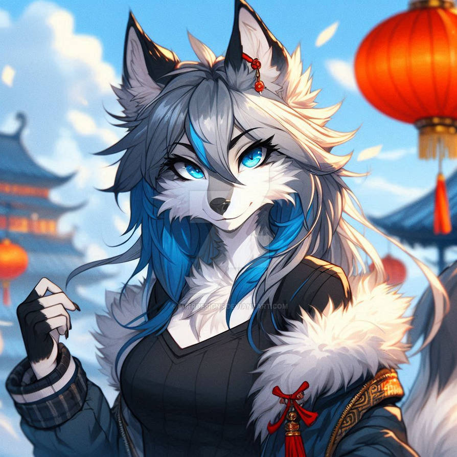 Anthro female wolf 5$ by FurrDesigns on DeviantArt