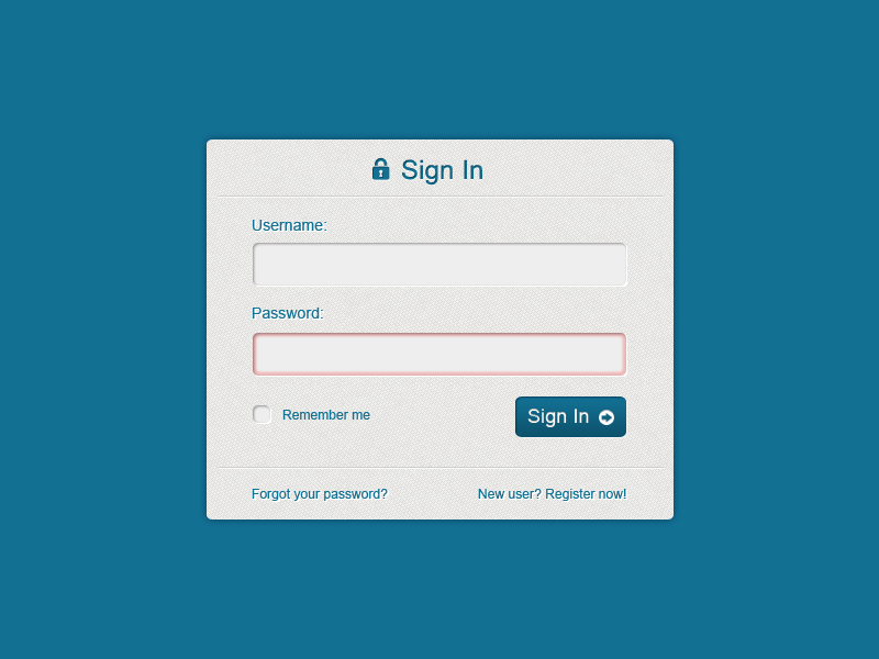 Login Form Template