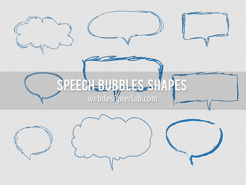 Speech Bubbles Custom Shapes