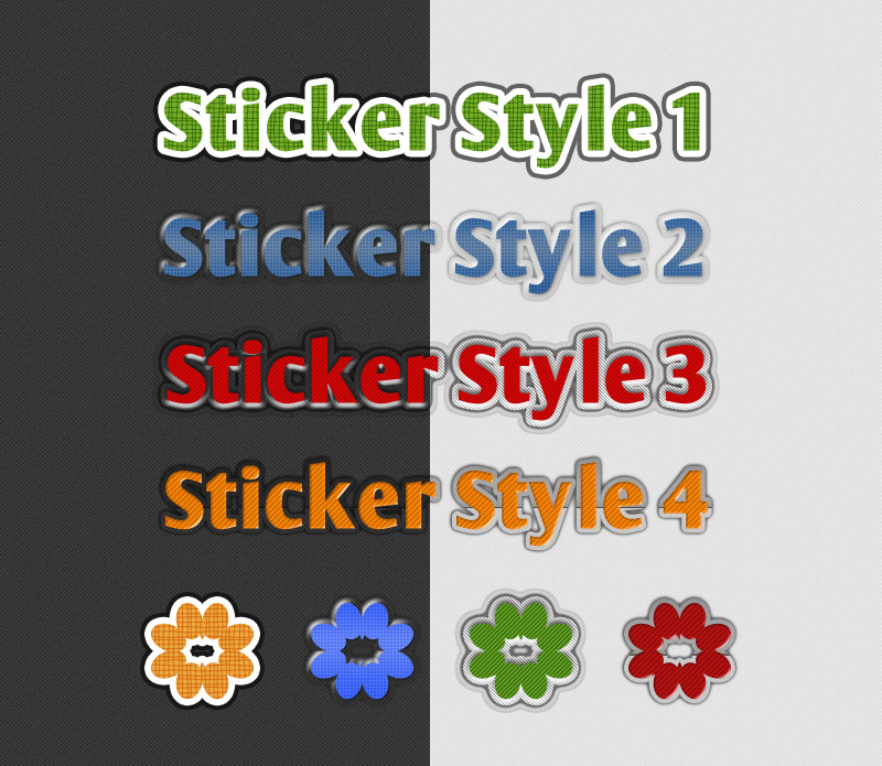 Free Sticker Styles by xara24 on DeviantArt
