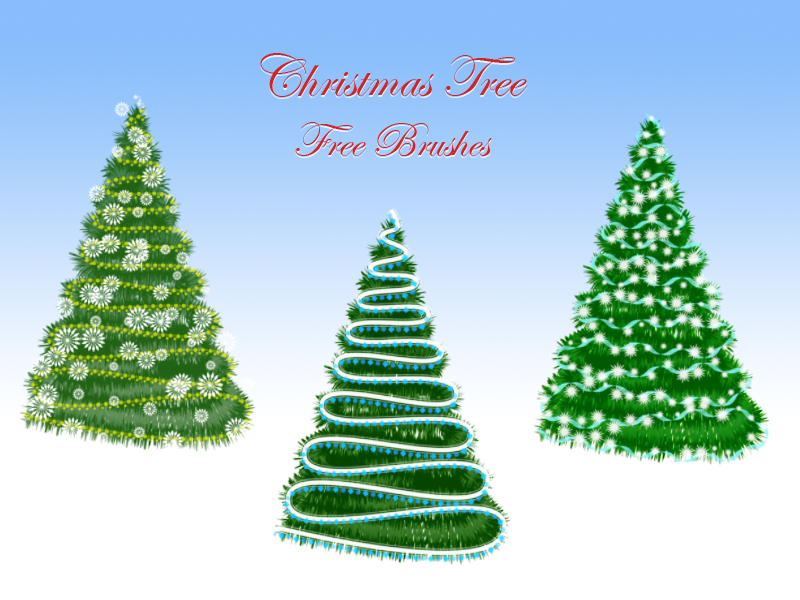 Christmas Tree Free Brushes
