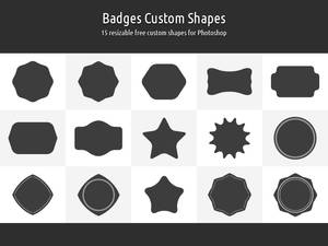 Badges Custom Shapes