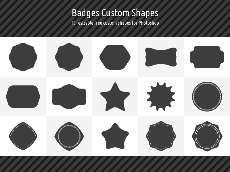 Stat Badge Shape Badges Custom Shapes by xara24 on DeviantArt