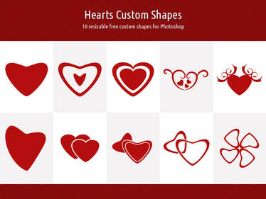 Hearts Custom Shapes