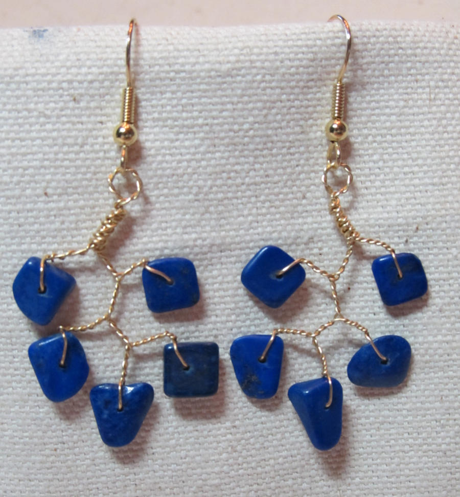 Lapis Lazuli VineDrop Earrings