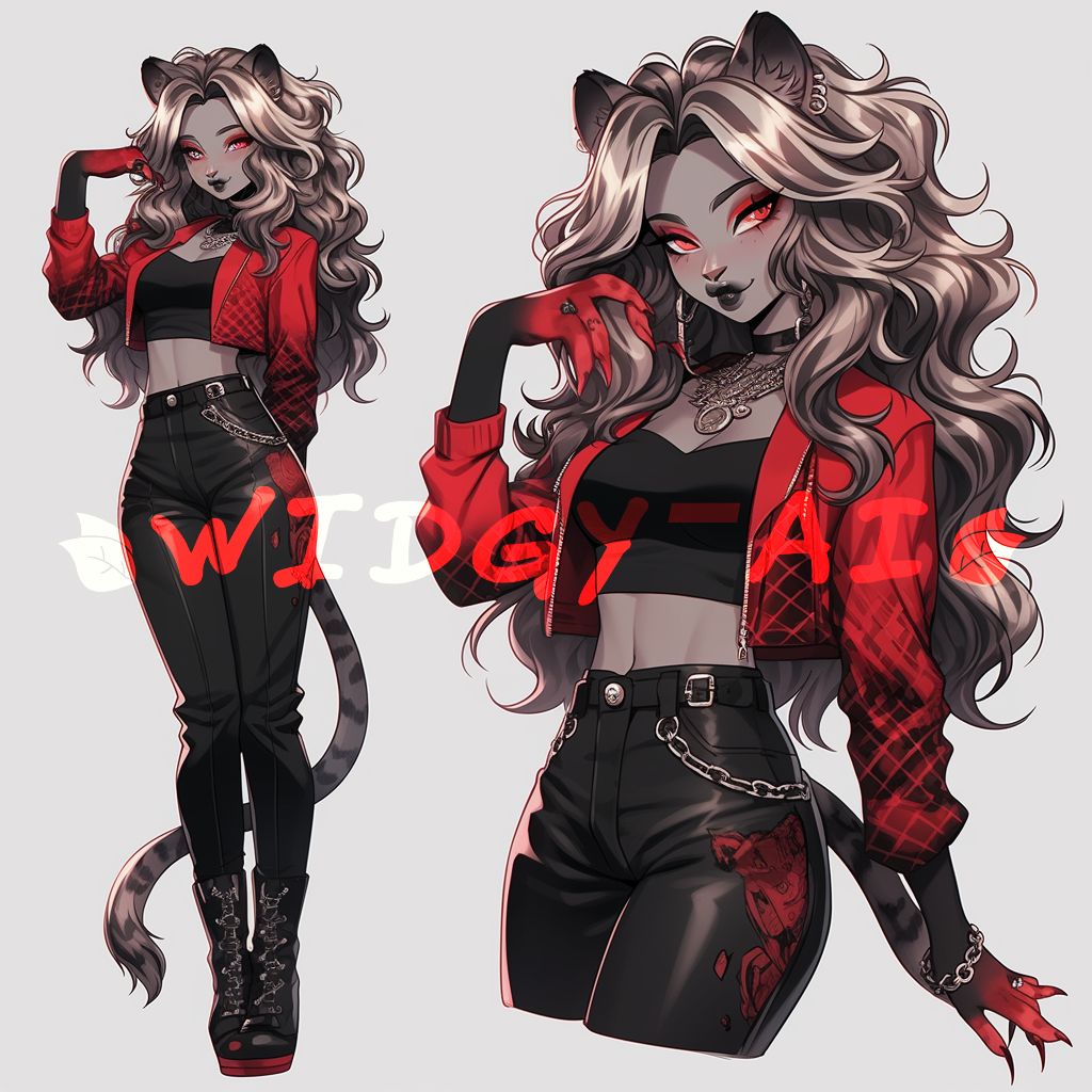 Grunge Rocker Cat AI Adopt - $7 - OPEN by Widgy-AI on DeviantArt