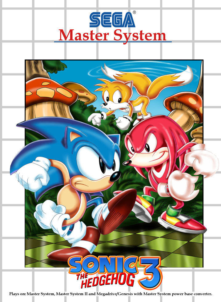 Sonic 3 - Sega Master System Cover