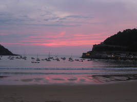 Sunset in San Sebastian