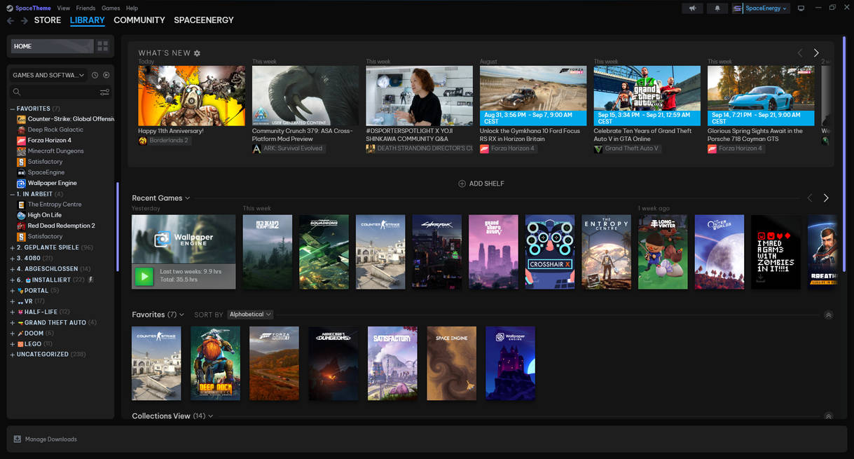 SpaceTheme - Steam by SpaceEnergy0 on DeviantArt