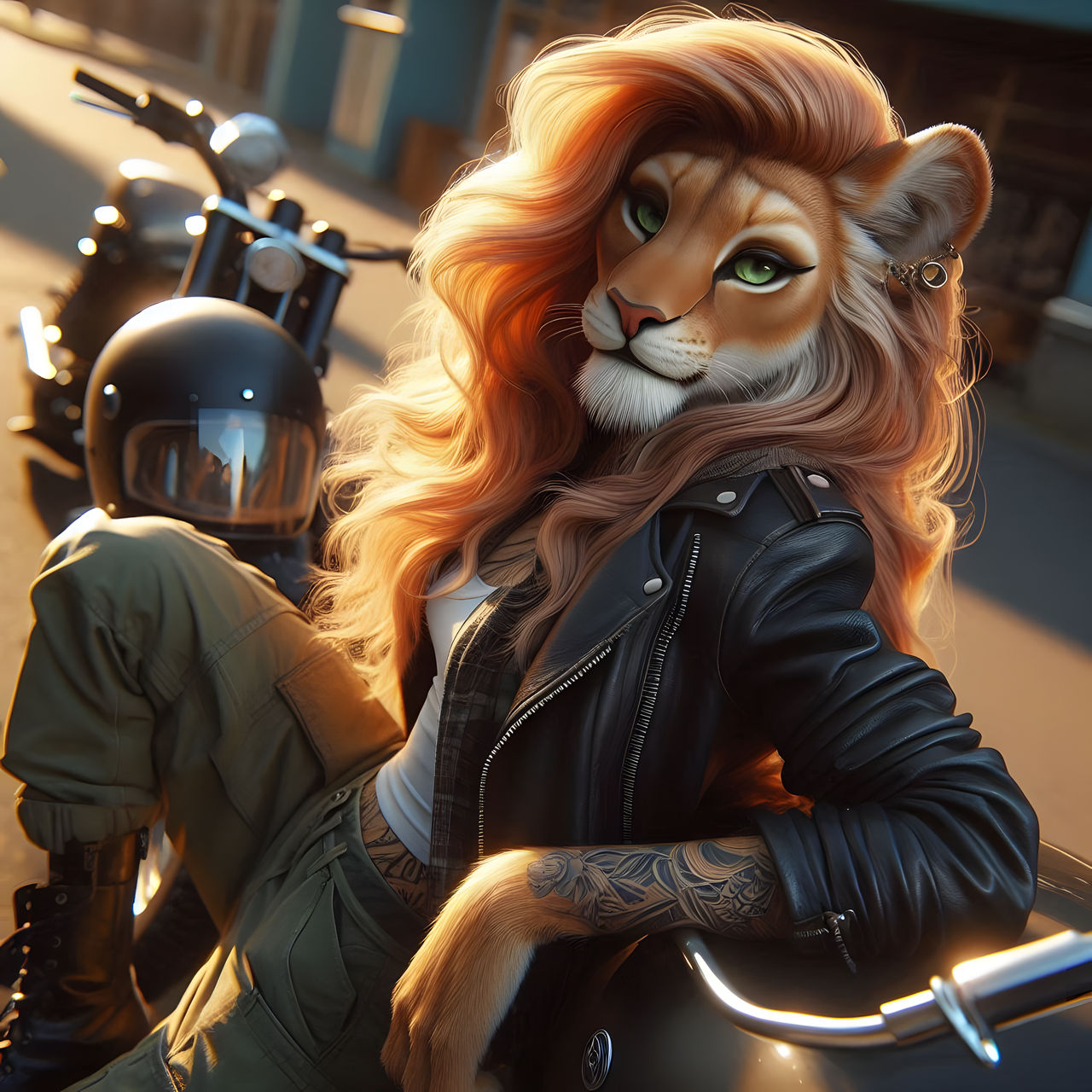 Tattooed Biker By FurFactoryAI On DeviantArt tattooed-biker-by-furfactoryai-on-deviantart