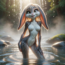 Bathing Bunny