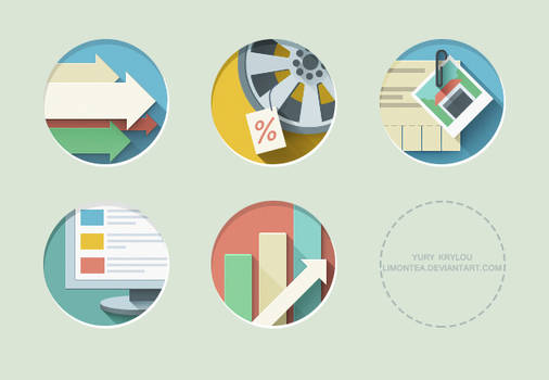 Flat Icons by LimonTea