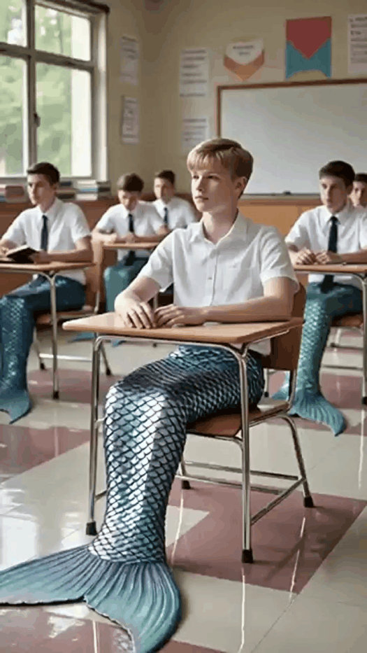 Merboy in the High School by crazymorph on DeviantArt