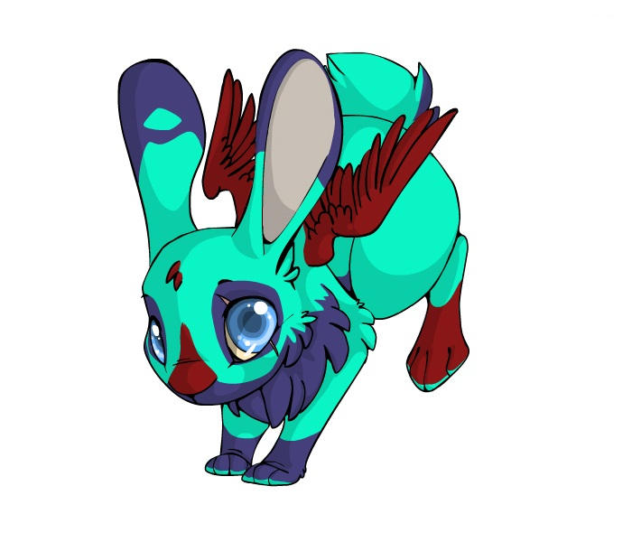 Blue Rabbit Fursona Bunny Fursona#2 by puppykittons on DeviantArt