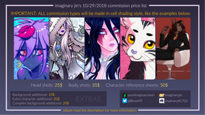 Commission Prices list - October-November, 2018