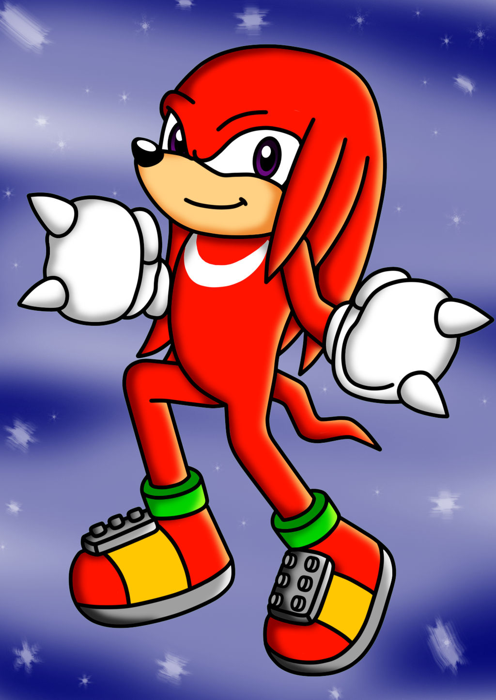 Knuckles the Echidna again by RenatoDesenhista on DeviantArt