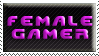 Female gamer stamp 2 by Anajrob