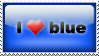 Stamp: I love blue