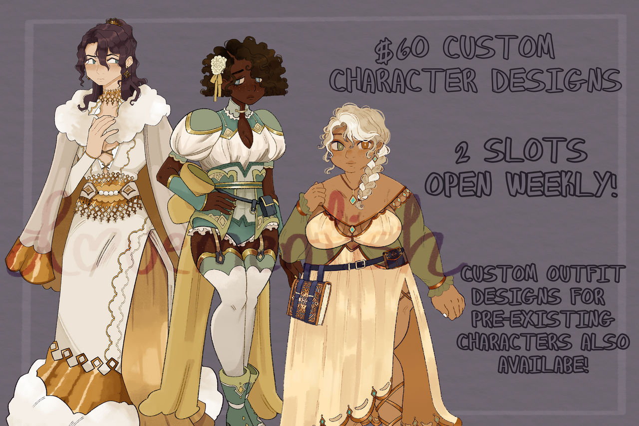Pinterest Commissions Character Custom character commissions! by Lovementish on DeviantArt