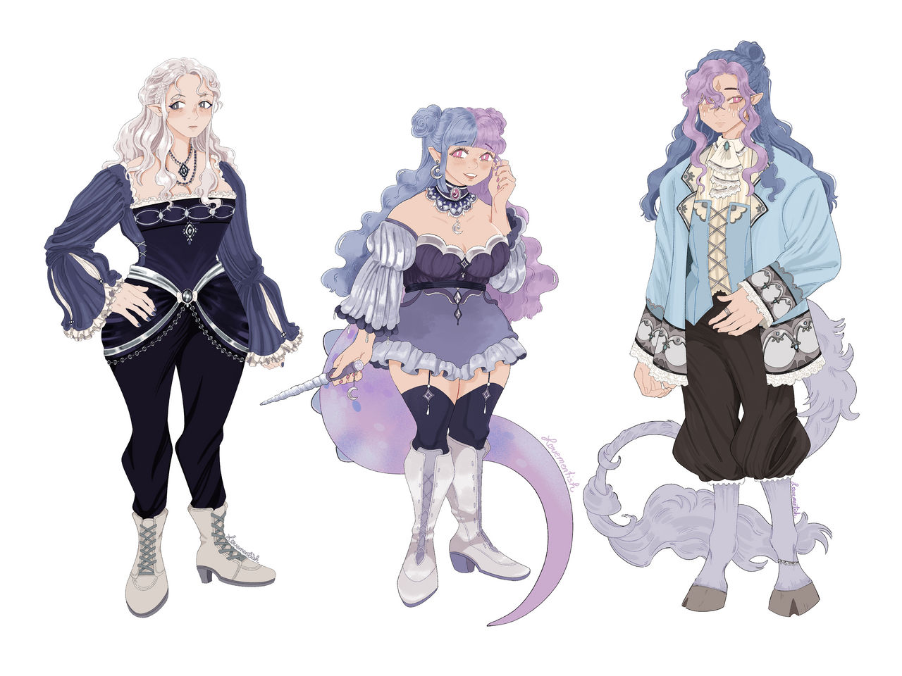 Custom character/outfit design - family! by Lovementish on DeviantArt