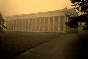 Temple in the mist