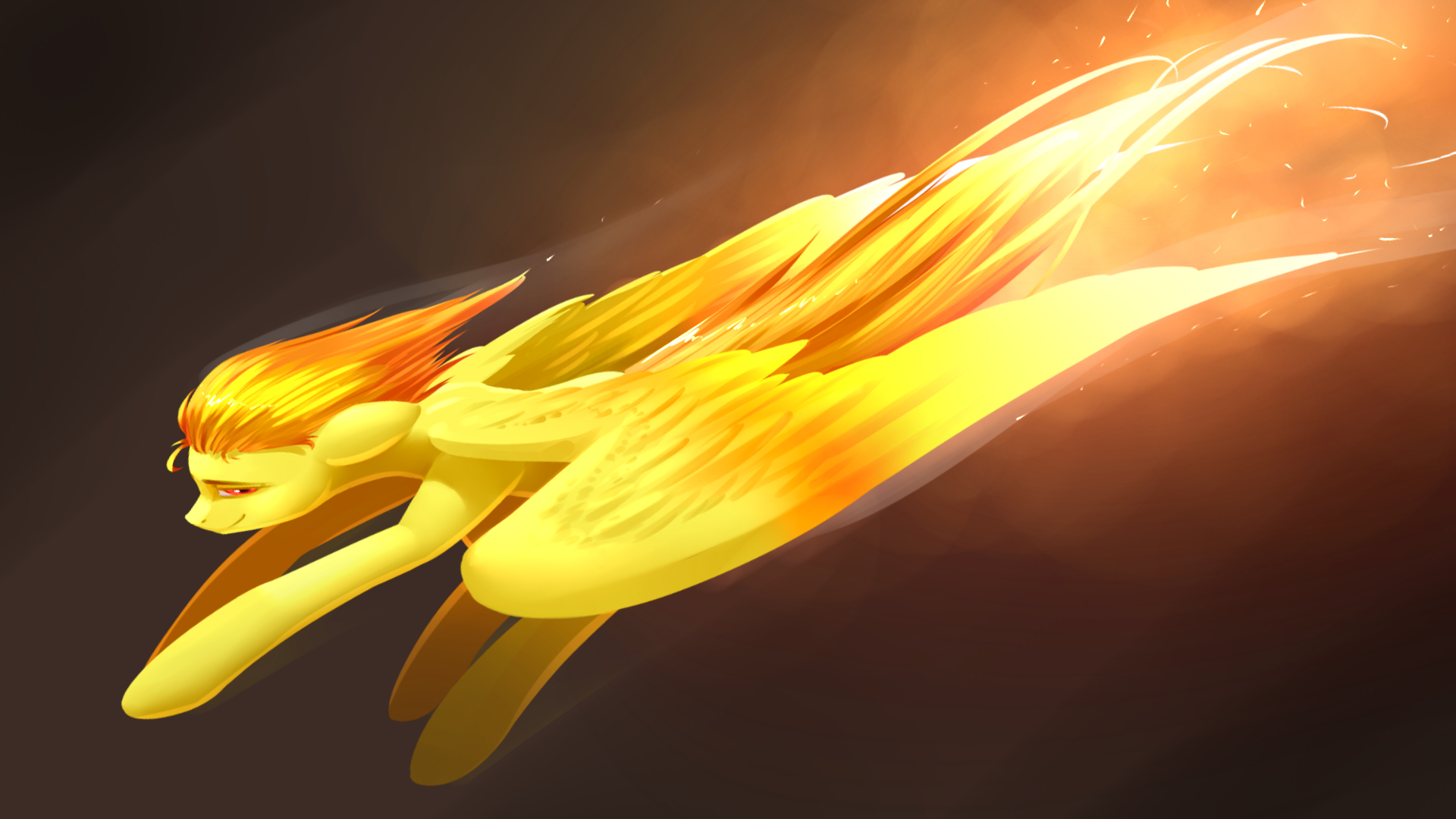 Spitfire On Fire