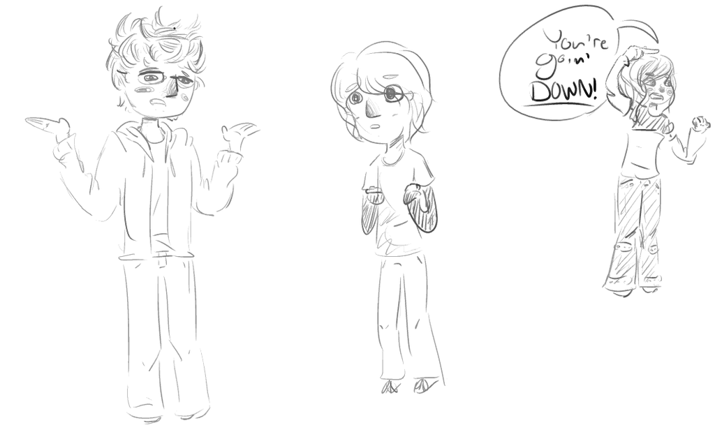 Oh, Hell Fan Sketches by ShibaFiesta