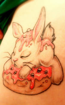 Donut Bunny Tattoo