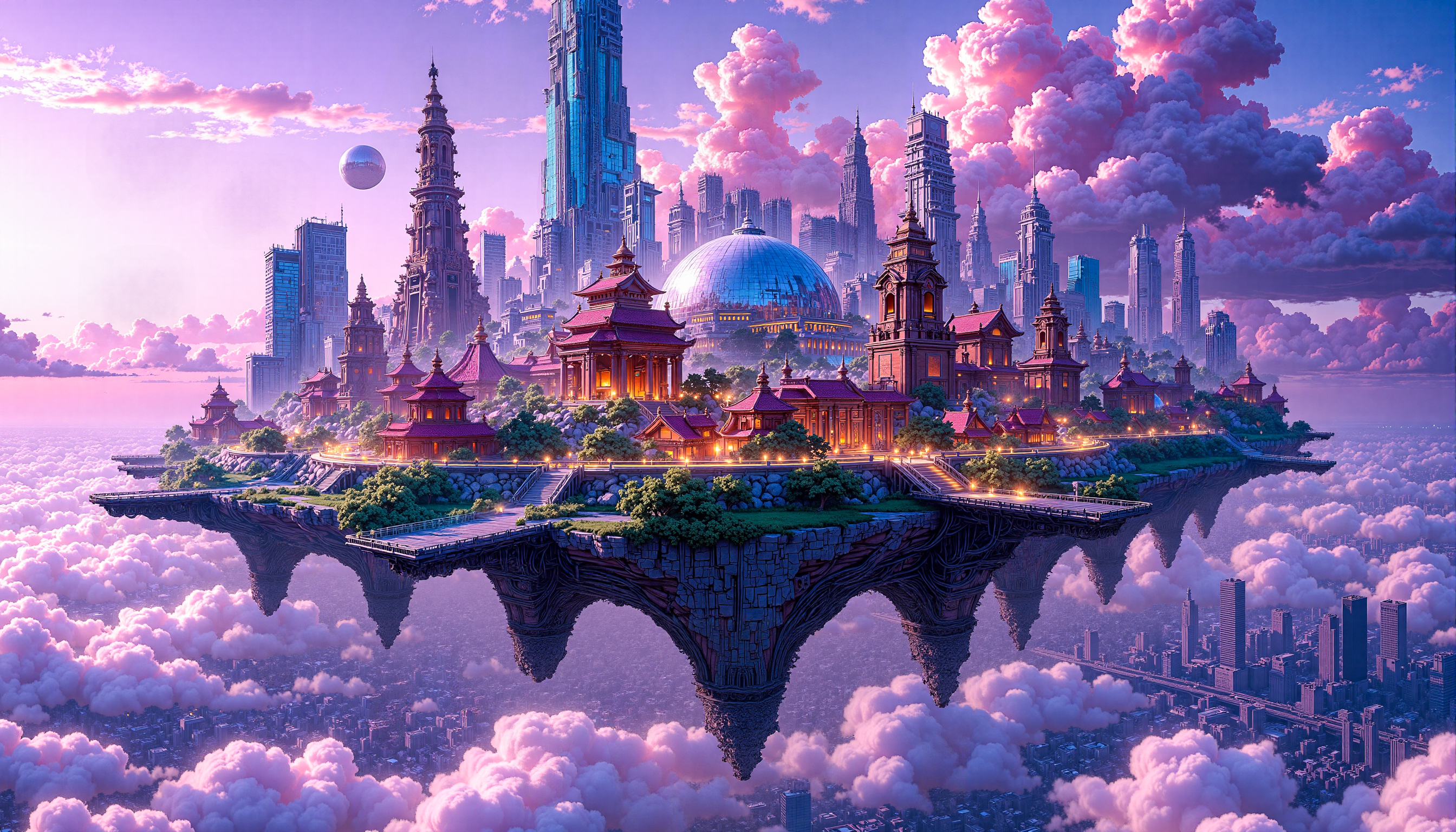 Floating Civilization Floating Civilization by AIWallpapersHD on DeviantArt