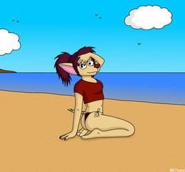 Tiffany At Beach