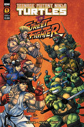 TMNTvsStreetFighter CoverA ArielMedel