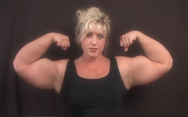 Muscular Ruth Female bodybuilder flexes her huge biceps by musclewomen on DeviantArt