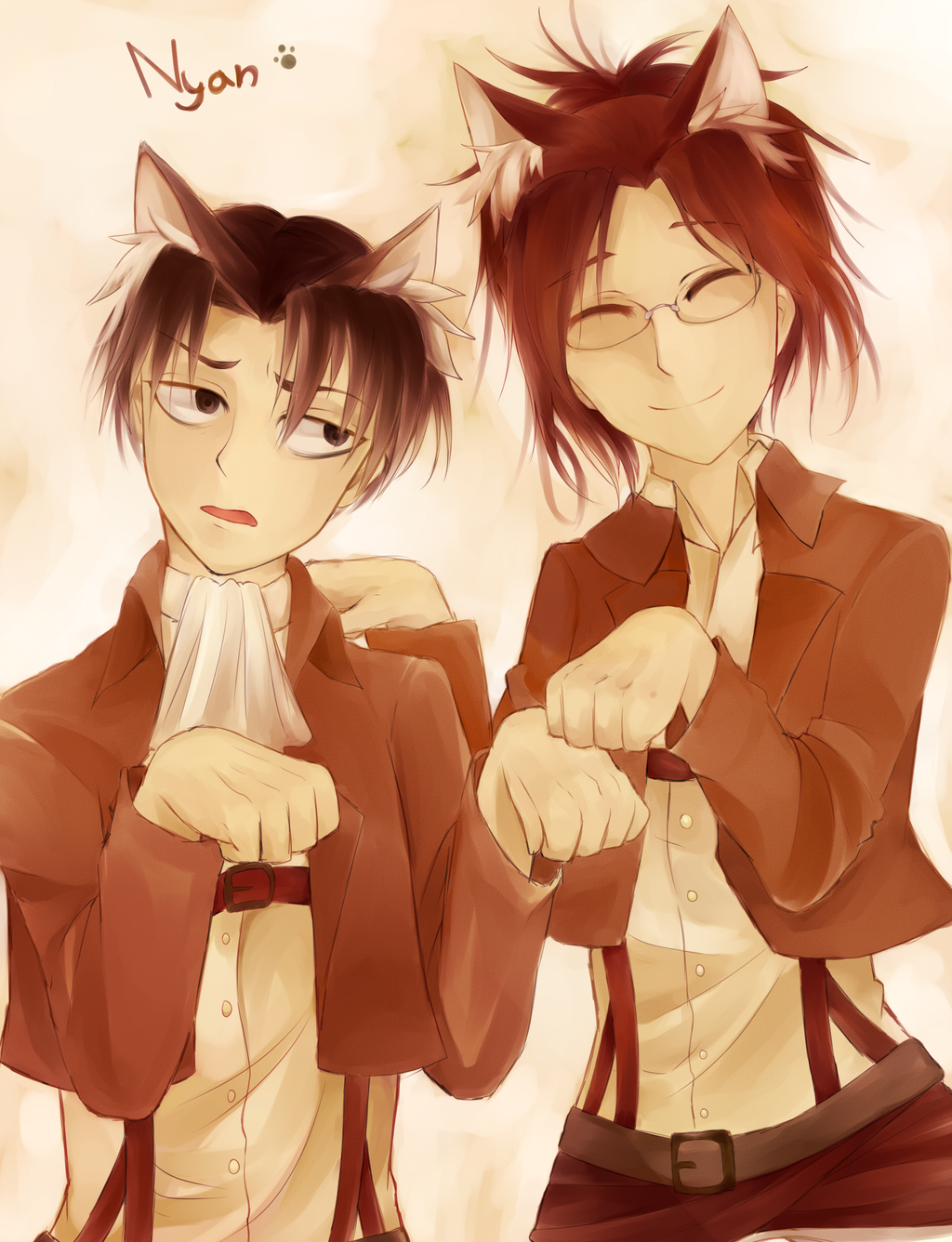 Rivaille and Hanji