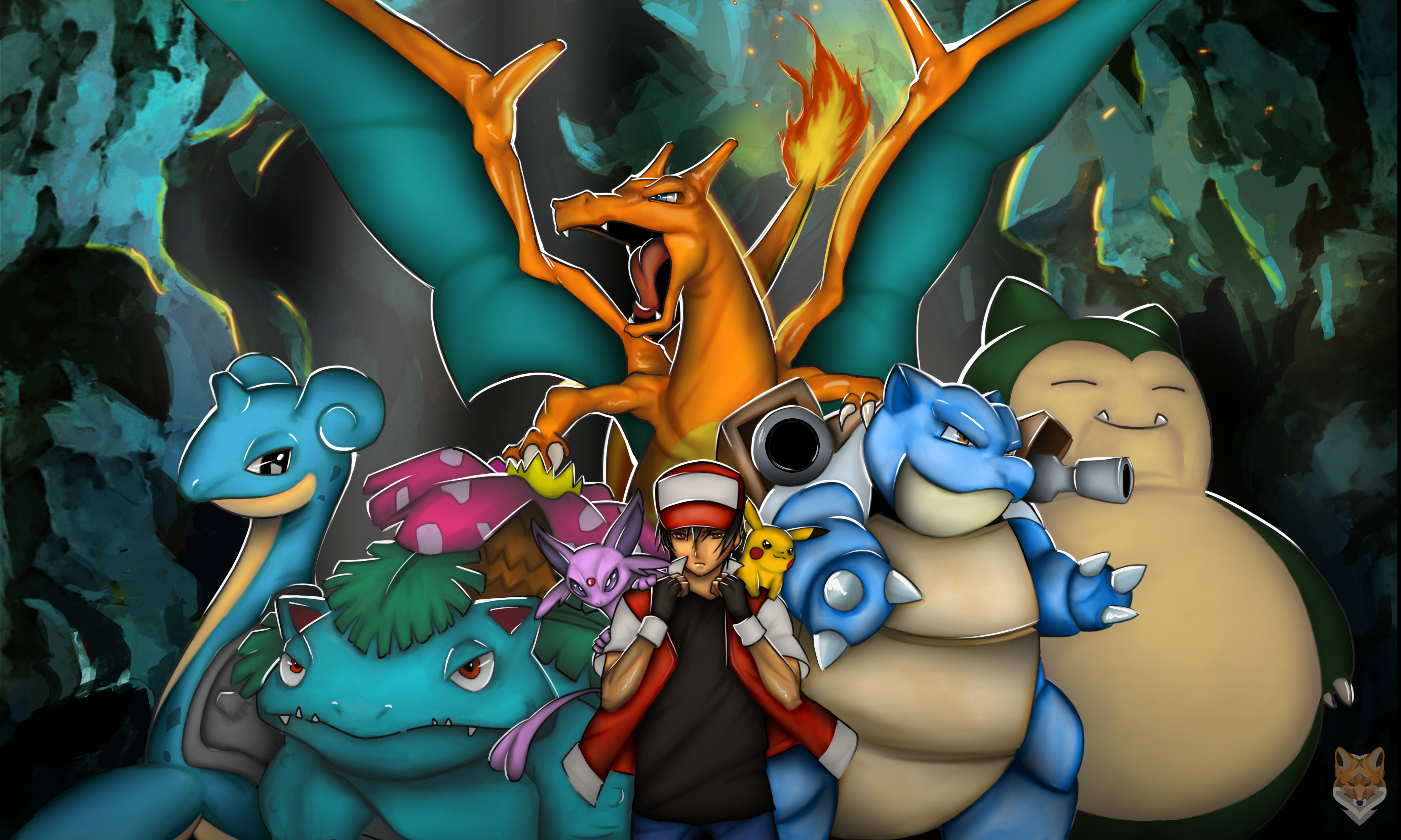 fordøjelse Udsæt Forsømme Trainer Red / the most powerful team by diego1a on DeviantArt