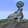 Gardevoir Minecraft Statue