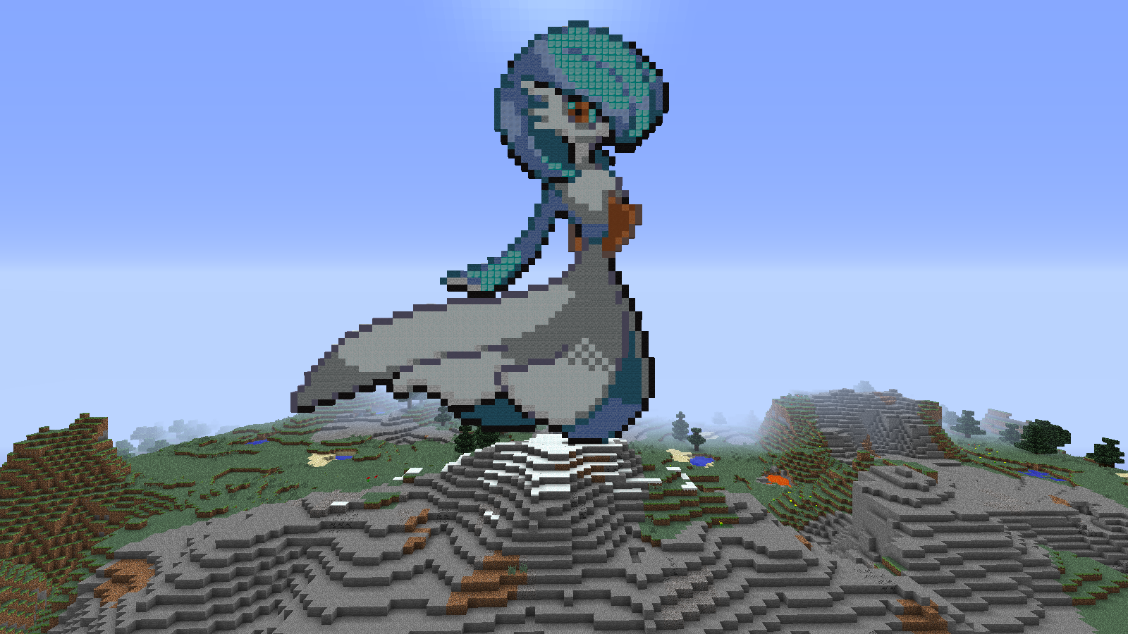 Gardevoir Minecraft Statue