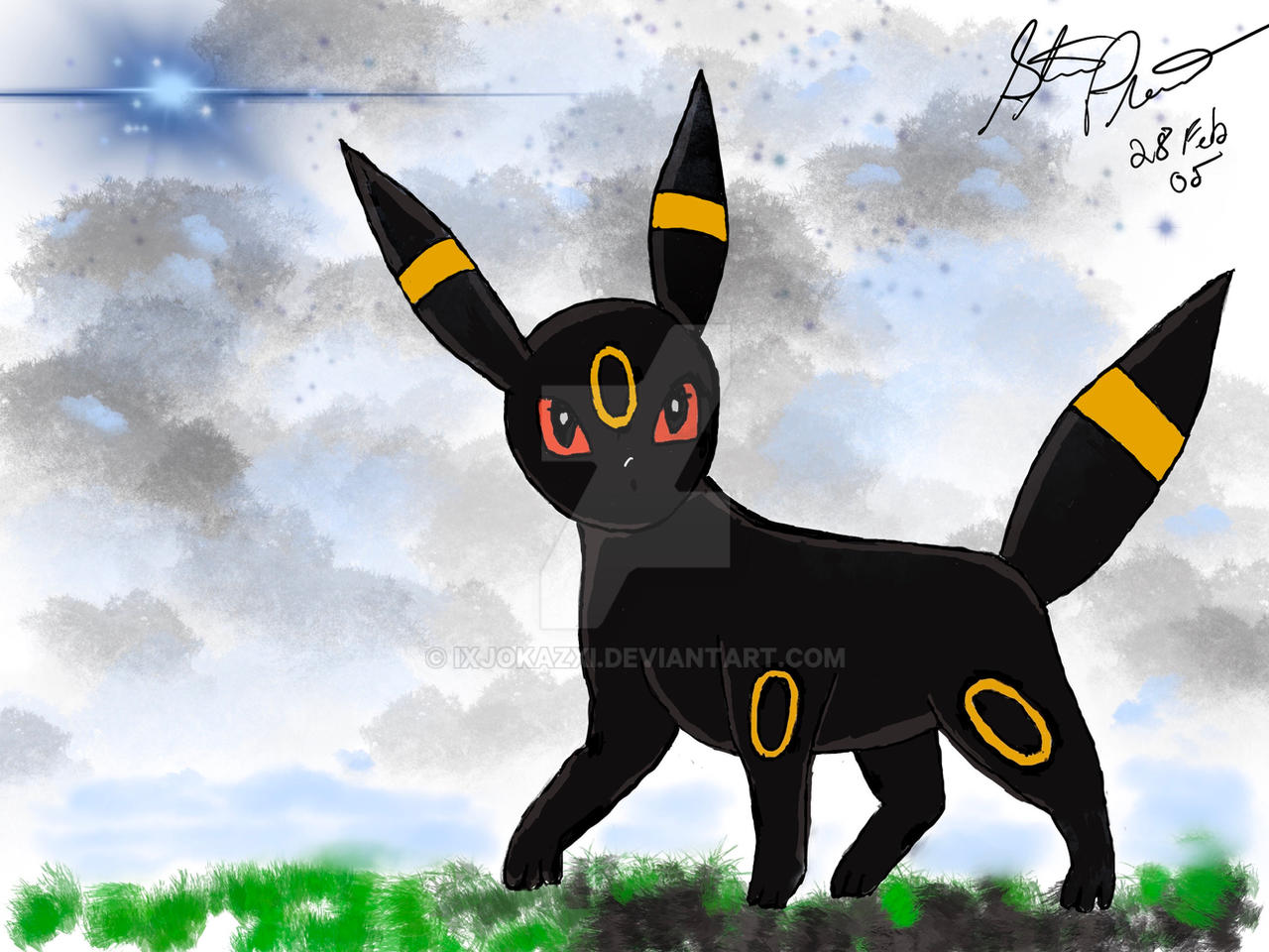 First Drawing Umbreon