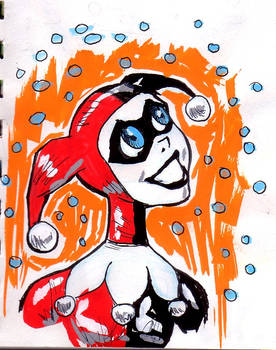 Harley Quinn quick paint study