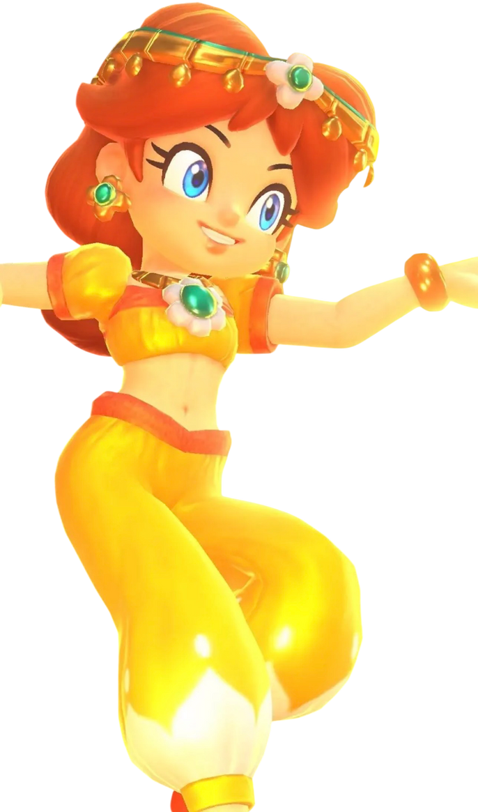 Screenprint Daisy Princess Daisy vector 97 by MakaylaSunflower22 on DeviantArt