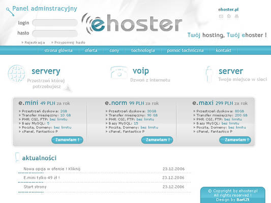 Ehoster hosting