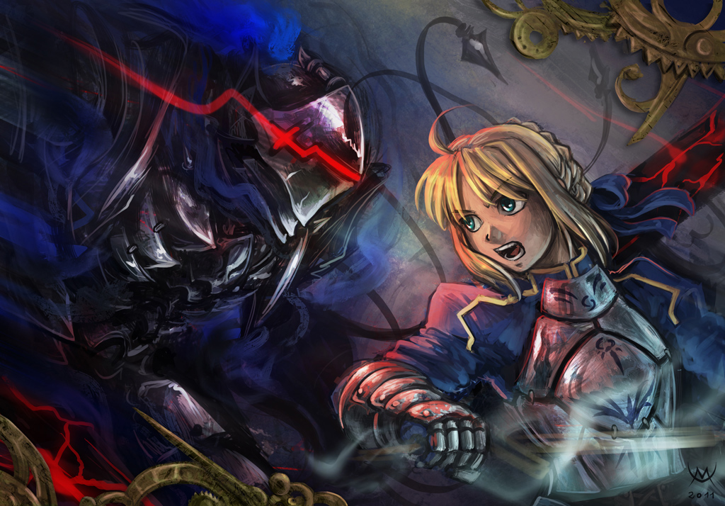 Saber and Berserker