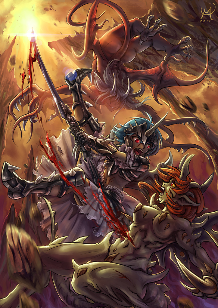 Half human half demon anime