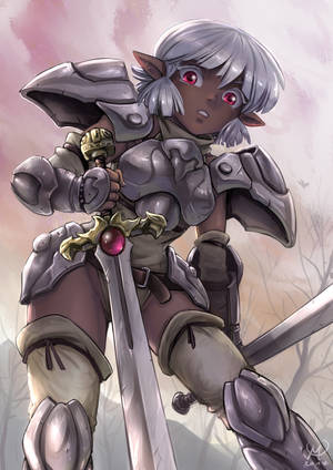 Dark Elf Fencer by Maxa-art