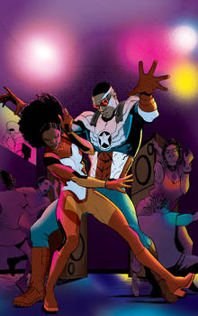 Captain America and Misty Knight HOUSE IT UP!!