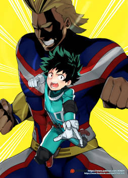 Deku and Allmight