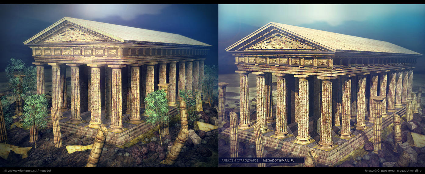 Покажи древность. Рим святилище Ютурны. Древние храмы Европы. Античный храм реконструкция. Античный храм 3d.