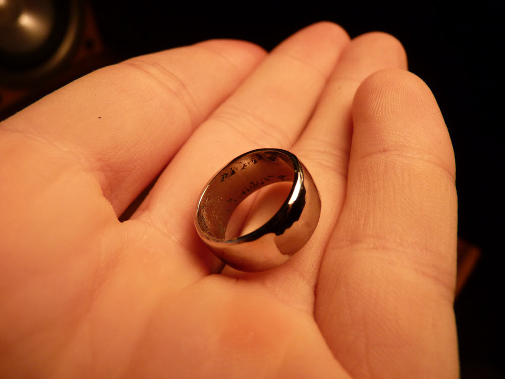 Ring made out of a silver coin