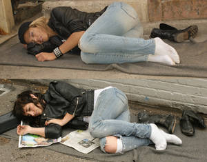 Worthless homeless girls.