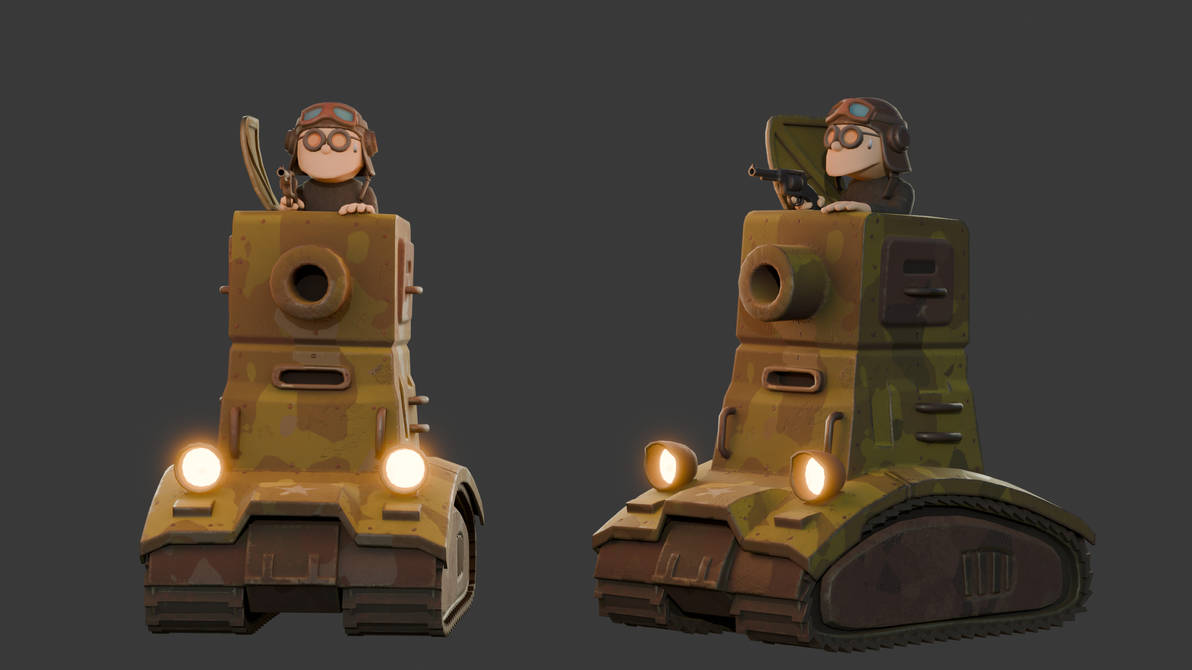 Stylized Tank Model by raf2009 on DeviantArt