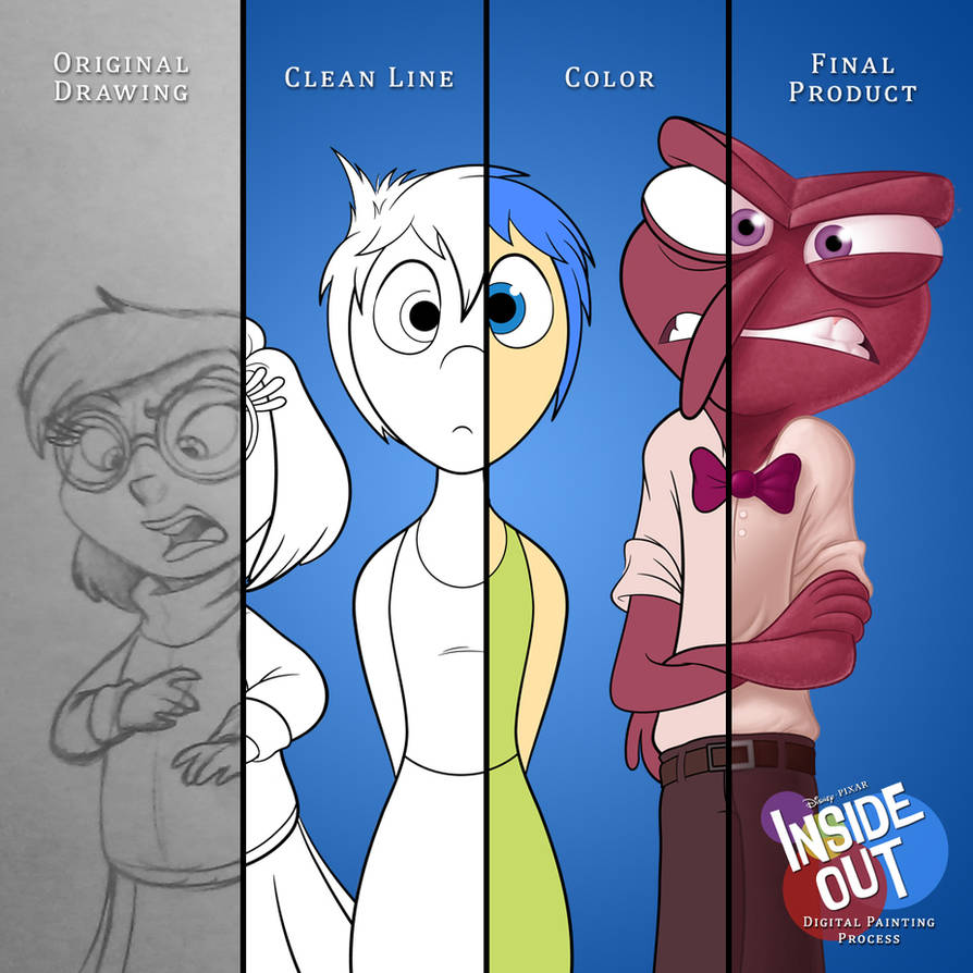 Inside Out Animation Process Inside Out Digital Paint Process by DLeeArt on DeviantArt